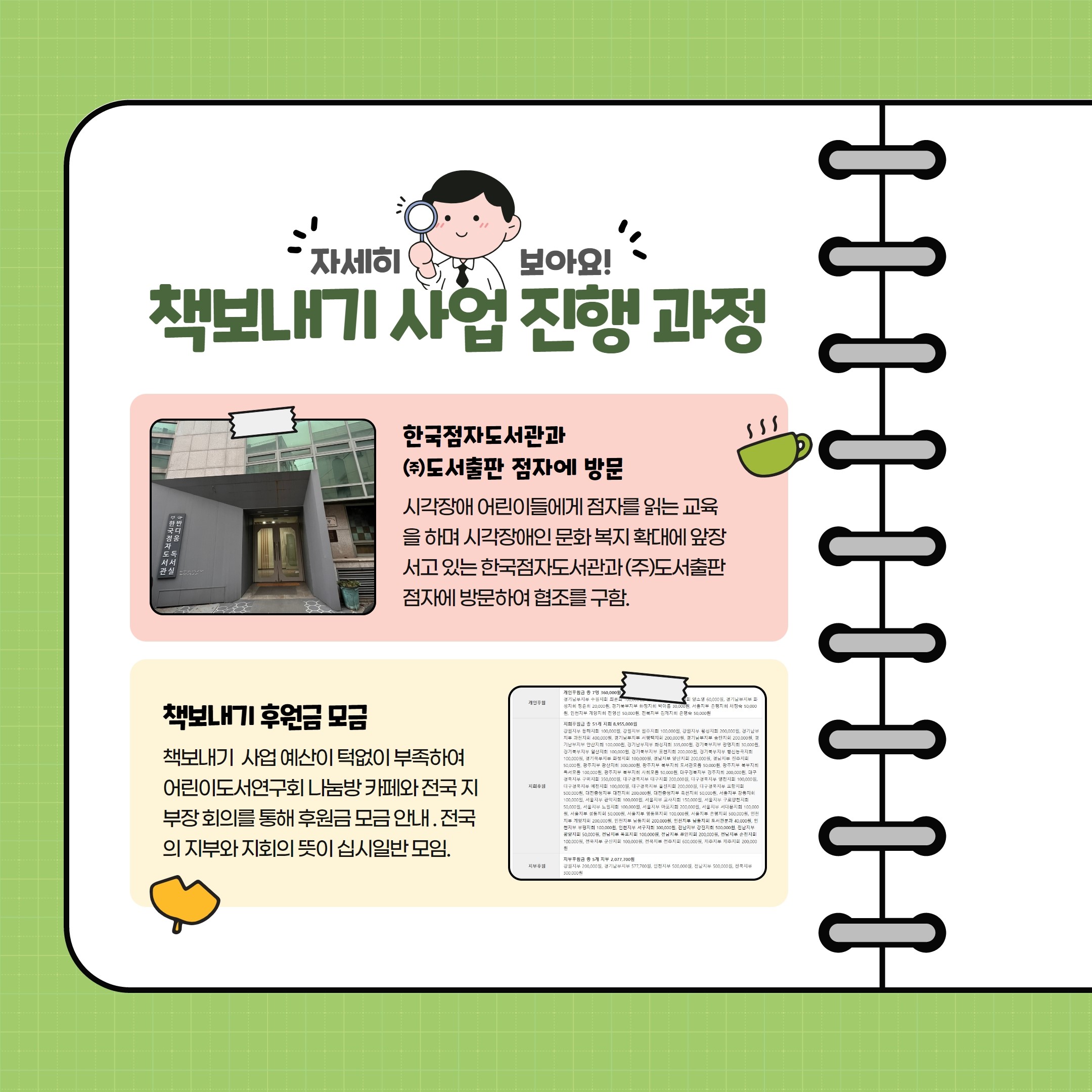 2022년 책보내기 사업 진행 보고